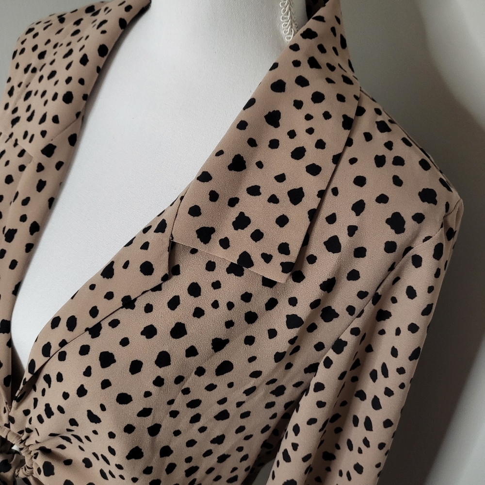SHADES OF ROSE Leopard blouse Medium - Picture 3 of 5